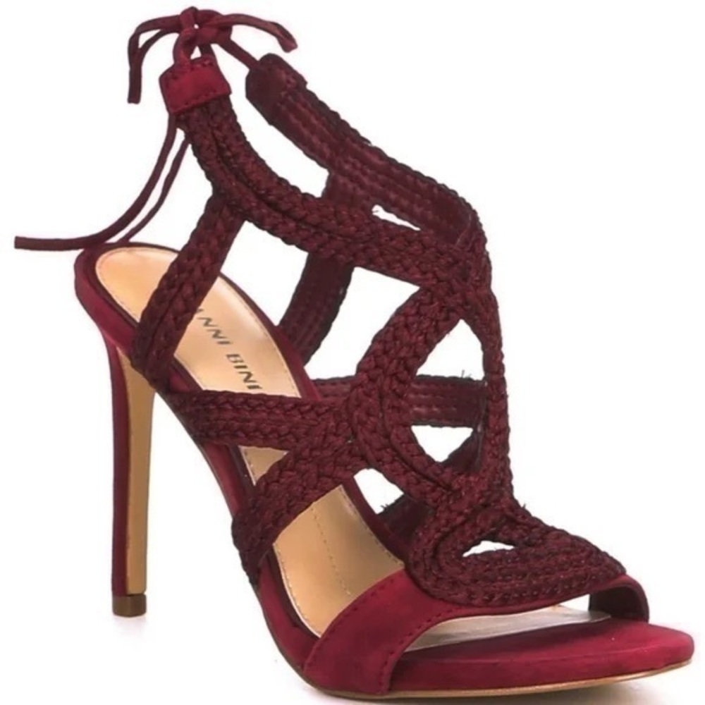 Gianni Bini Suede Braided Lauren Marie Sandal